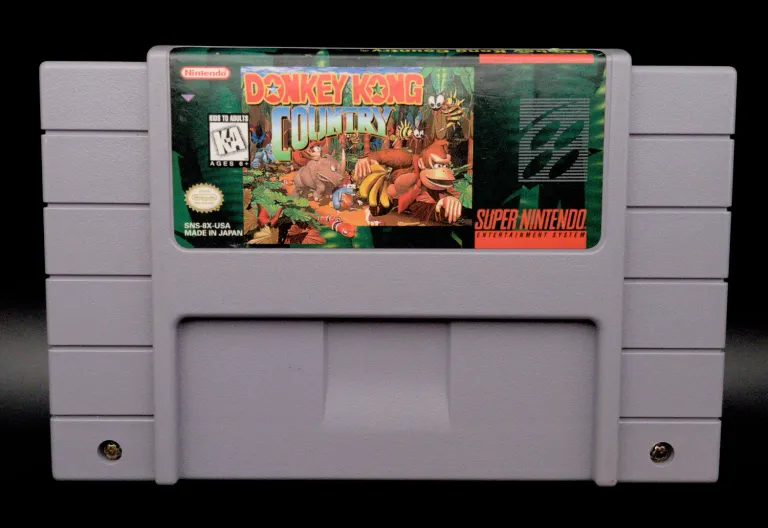 A photo of the game: Donkey Kong Country