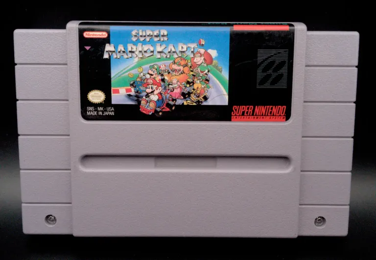 A photo of the game: Super Mario Kart