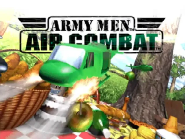 Army Men: Air Combat's Start Screen on the Nintendo 64