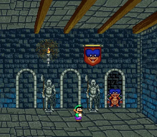 Luigi fights Ludwig Von Koopa