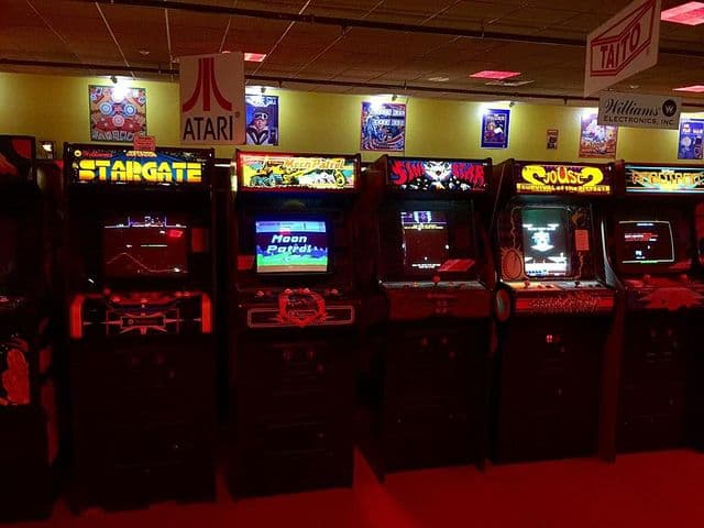 Row of Arcade Cabinets