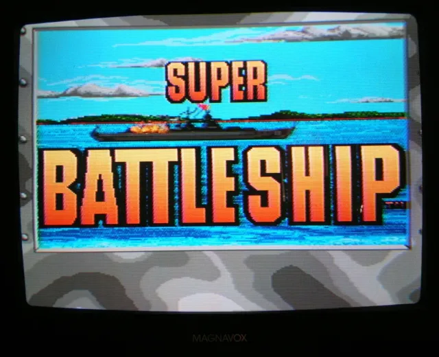 A screenshot of the title screen for Super Battleship