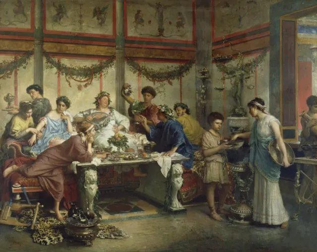 A Roman Feast painting